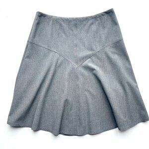 DKNY City Ladies A Line Style Skirt 10 Donna Karan NY Classic Gray Knee Length